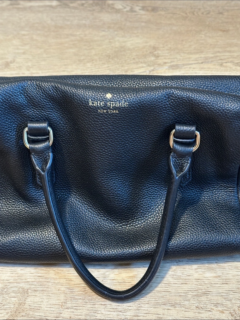 Kate Spade Black Pebbled Julianne Mulberry Street Leather Satchel - Picture 3 of 9